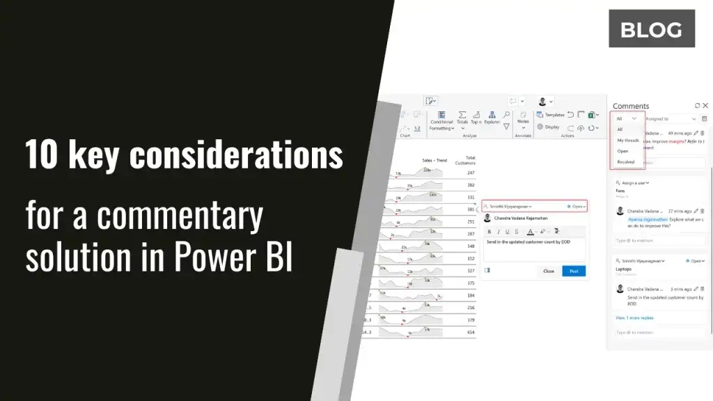 10 Key Considerations for a Commentary Solution in Power BI