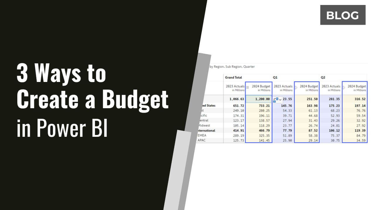 3 ways to create a budget in powerbi featured