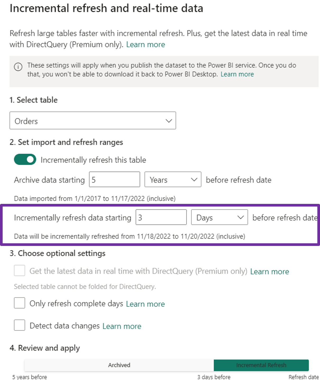 Leverage Incremental Refresh