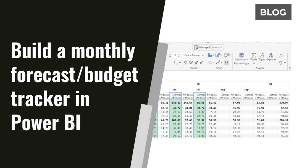 Build-a-monthly-focast-budget