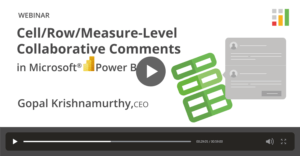 Cell/Row/Measure-Level Collaborative Comments in Microsoft Power BI