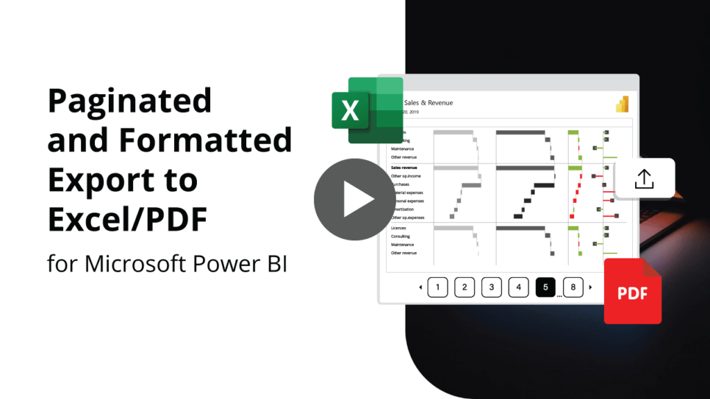 Paginated and Formatted Export to Excel/PDF using Power BI