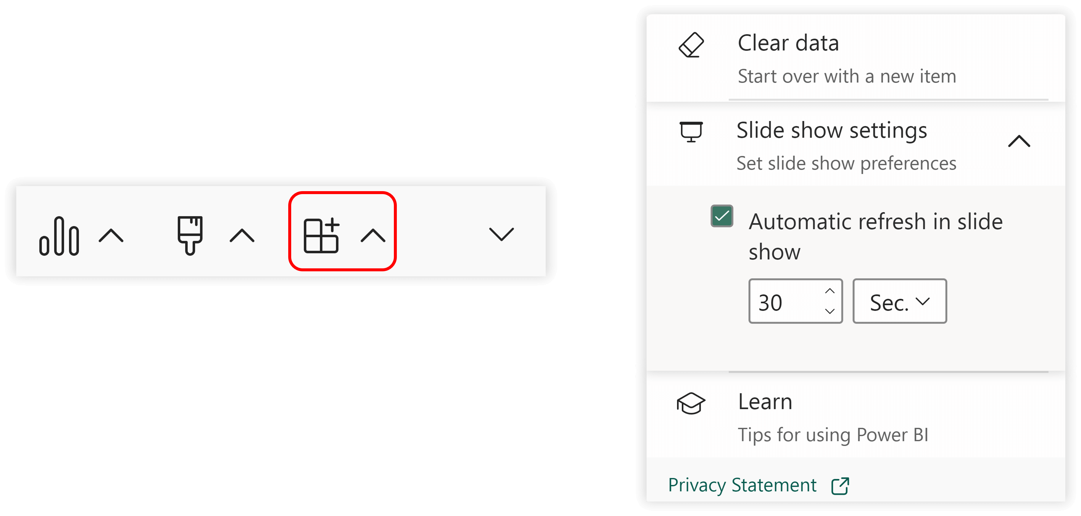 automatic-data-refresh-during-slideshows-powerbi 