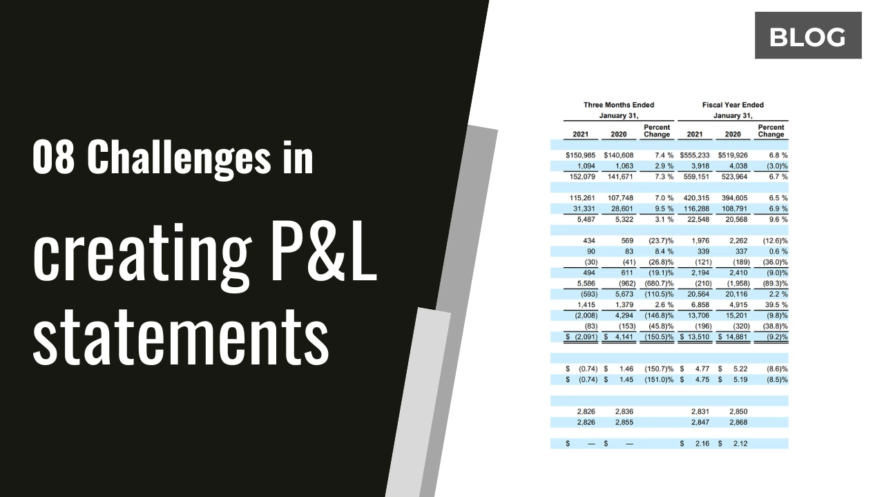 8 challenges in creating P&L statements in Microsoft Power BI