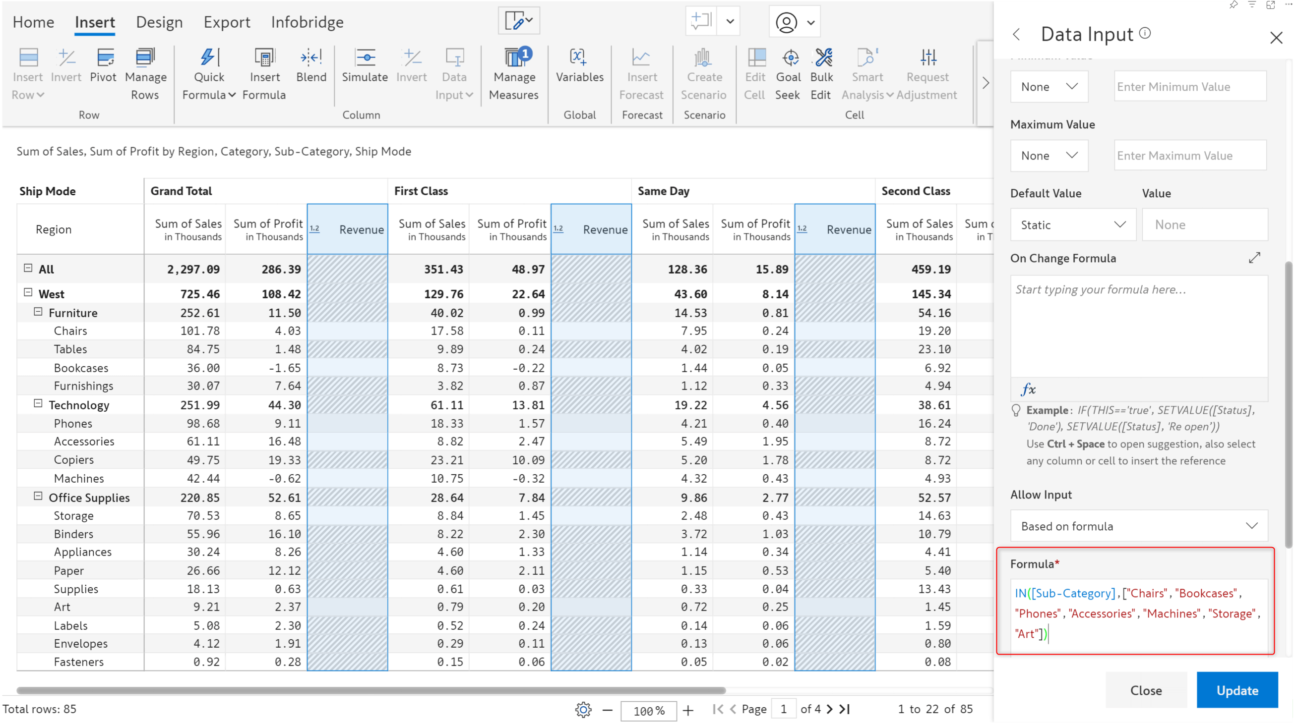 data-input-based-on-formula