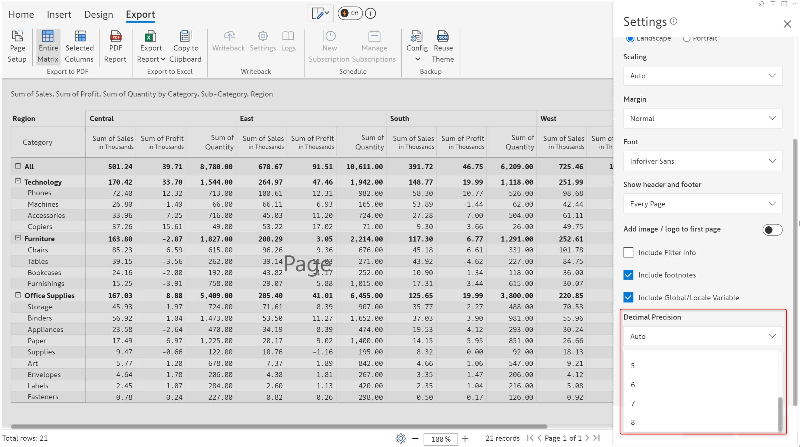 decimal-precision-for-exports