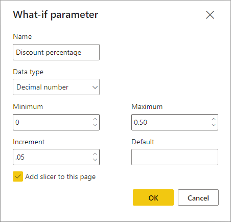 Using a What-If Parameter