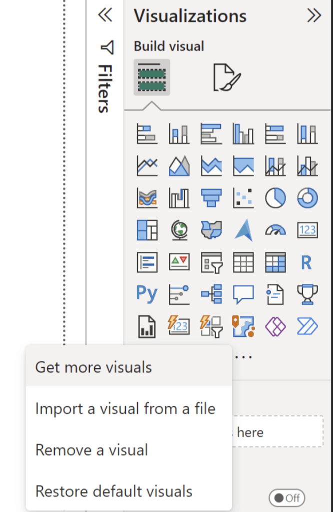 Get more visuals Power BI