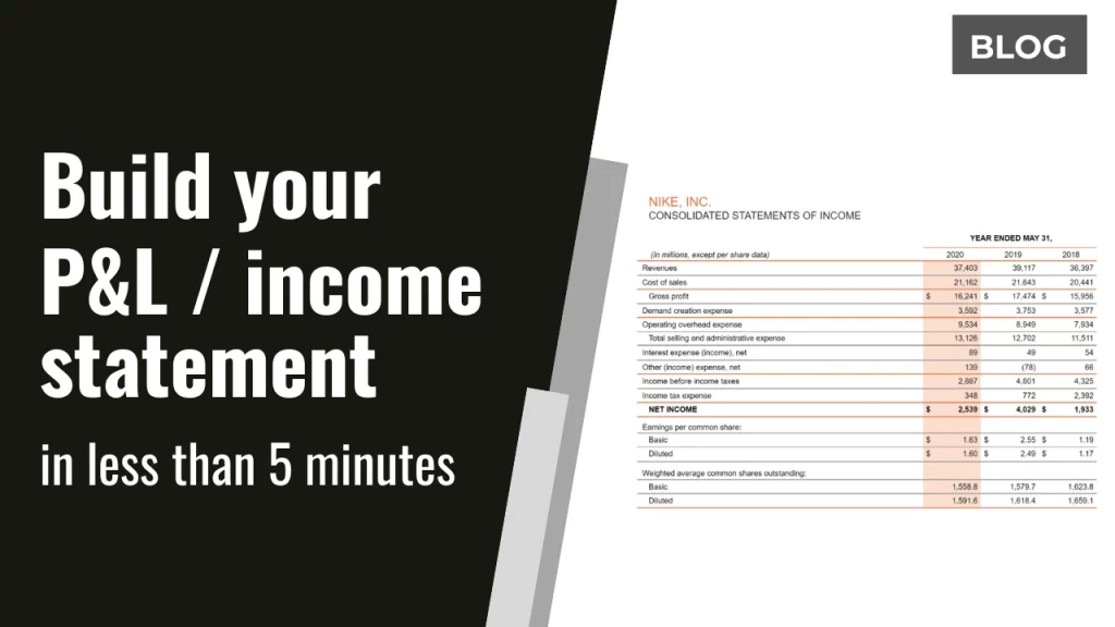Build a P&L / income statement report in Power BI in less than 5 minutes