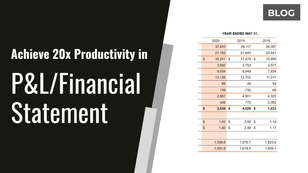 Achieve 20x Productivity in P&L/Financial Statement Reporting in Power BI