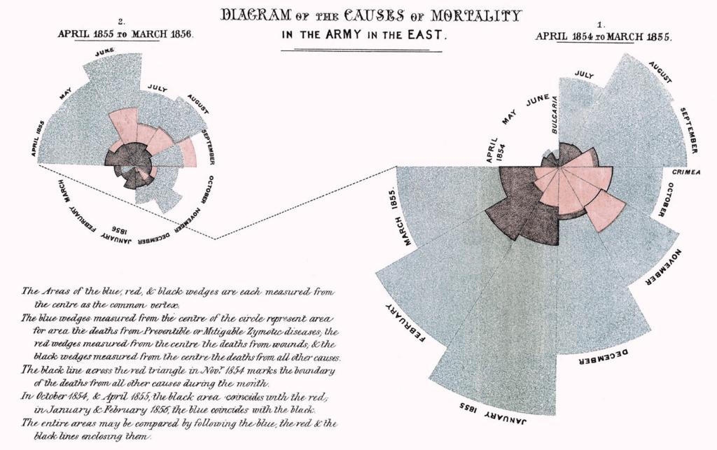 Florence Nightingale, Rose diagram