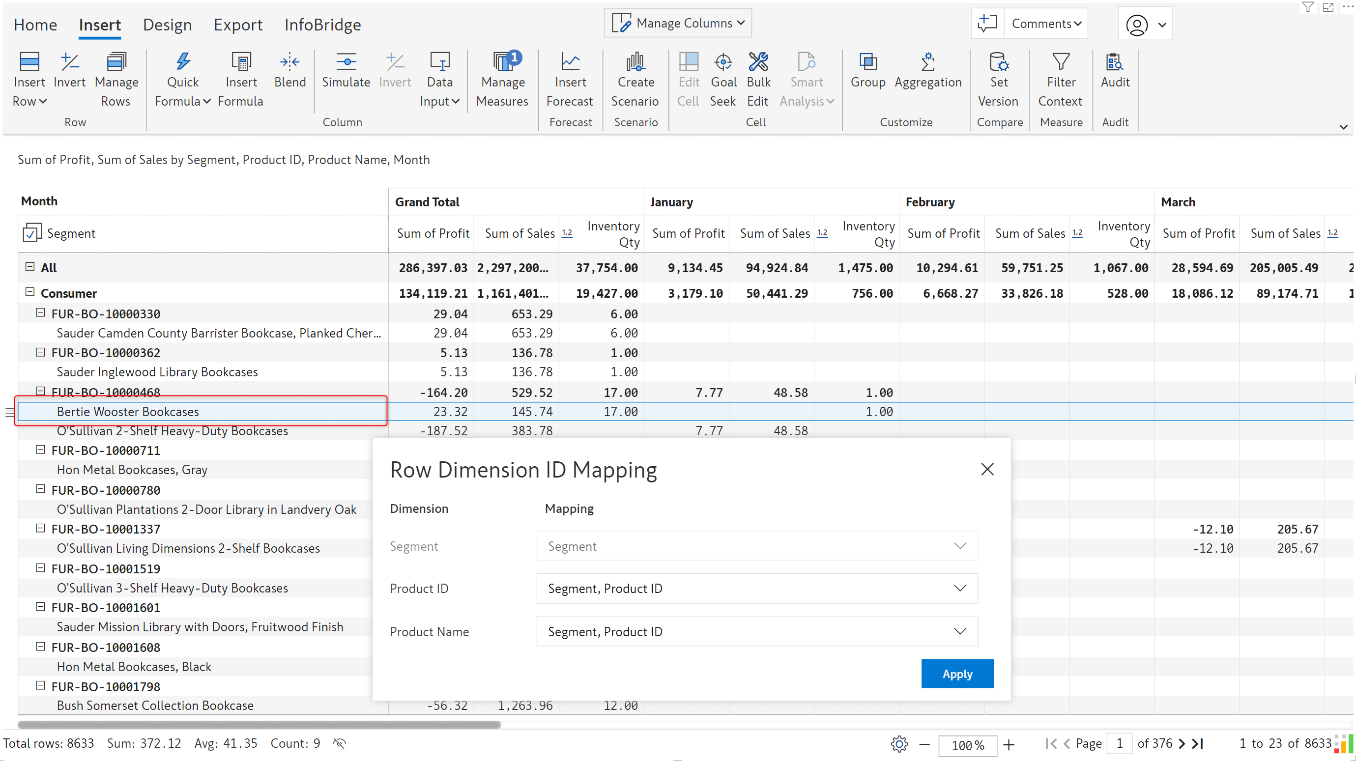 inforiver-row-id-mapping-product-update