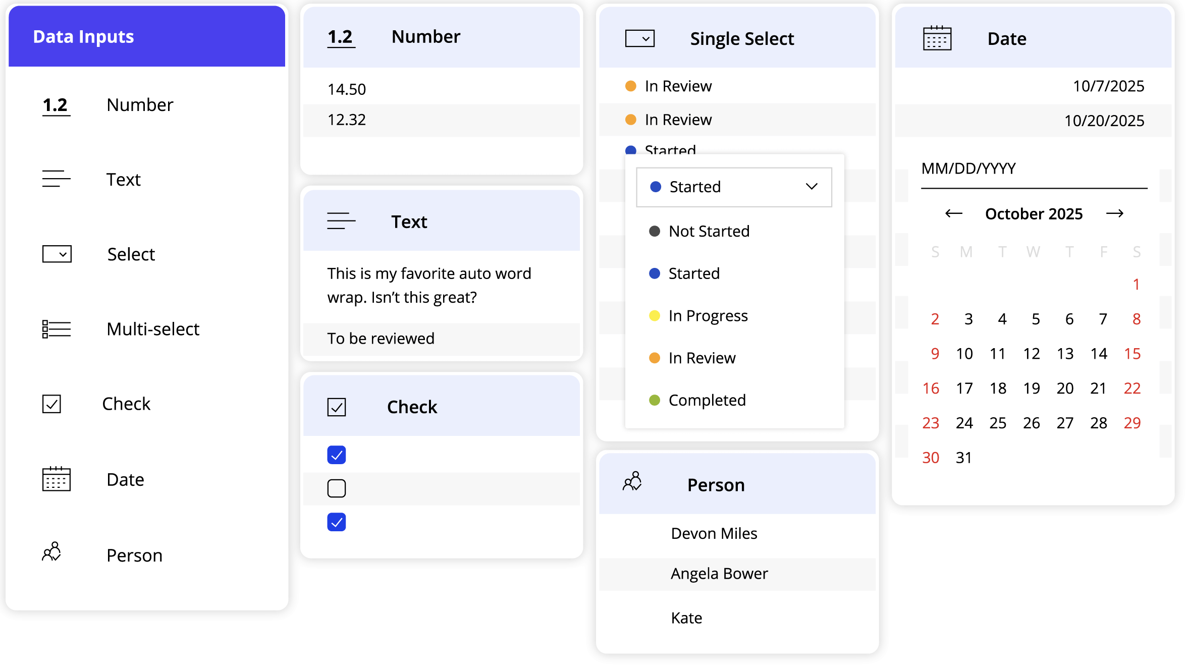 Capture data entered by users