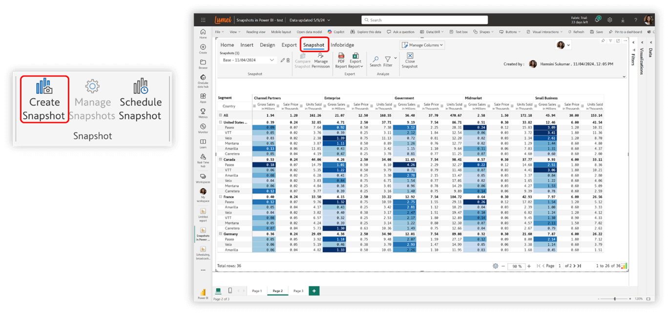 inforiver-writeback-matrix-snapshots-power-bi-no-code