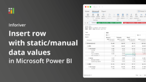 Insert Row with static/manual data values in Microsoft Power BI