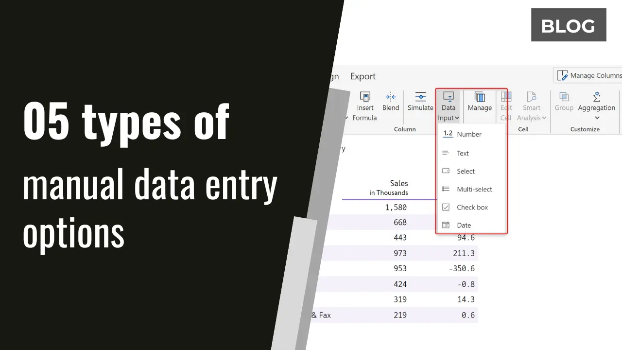 Manual Data Entry Options In Your Power BI Table Matrix Reports