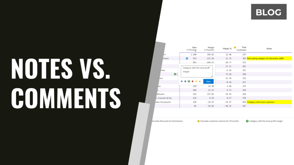 Notes vs. Comments: Excel changed its nomenclature – should Power BI be left behind?