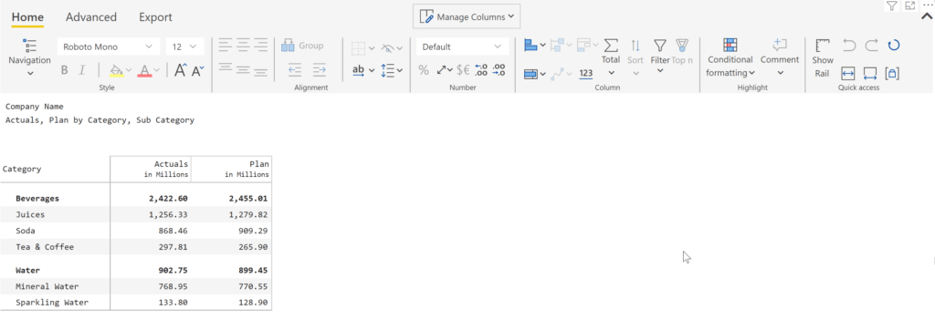 Rearranging rows in a table