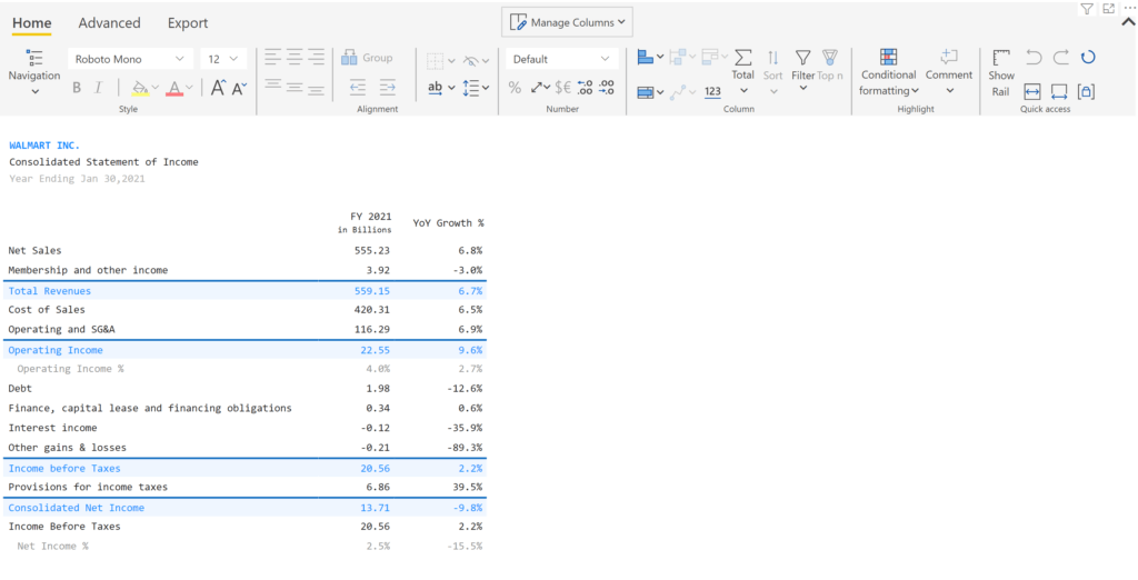 Rearranging rows in a table