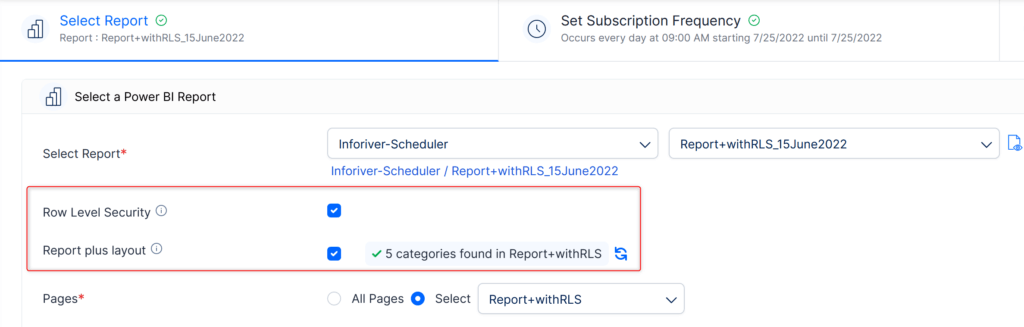 Row Level security for Report+ layout