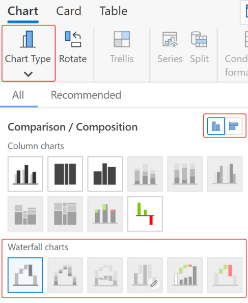 select-type-of-waterfall-chart-and-orientation-in-power-bi