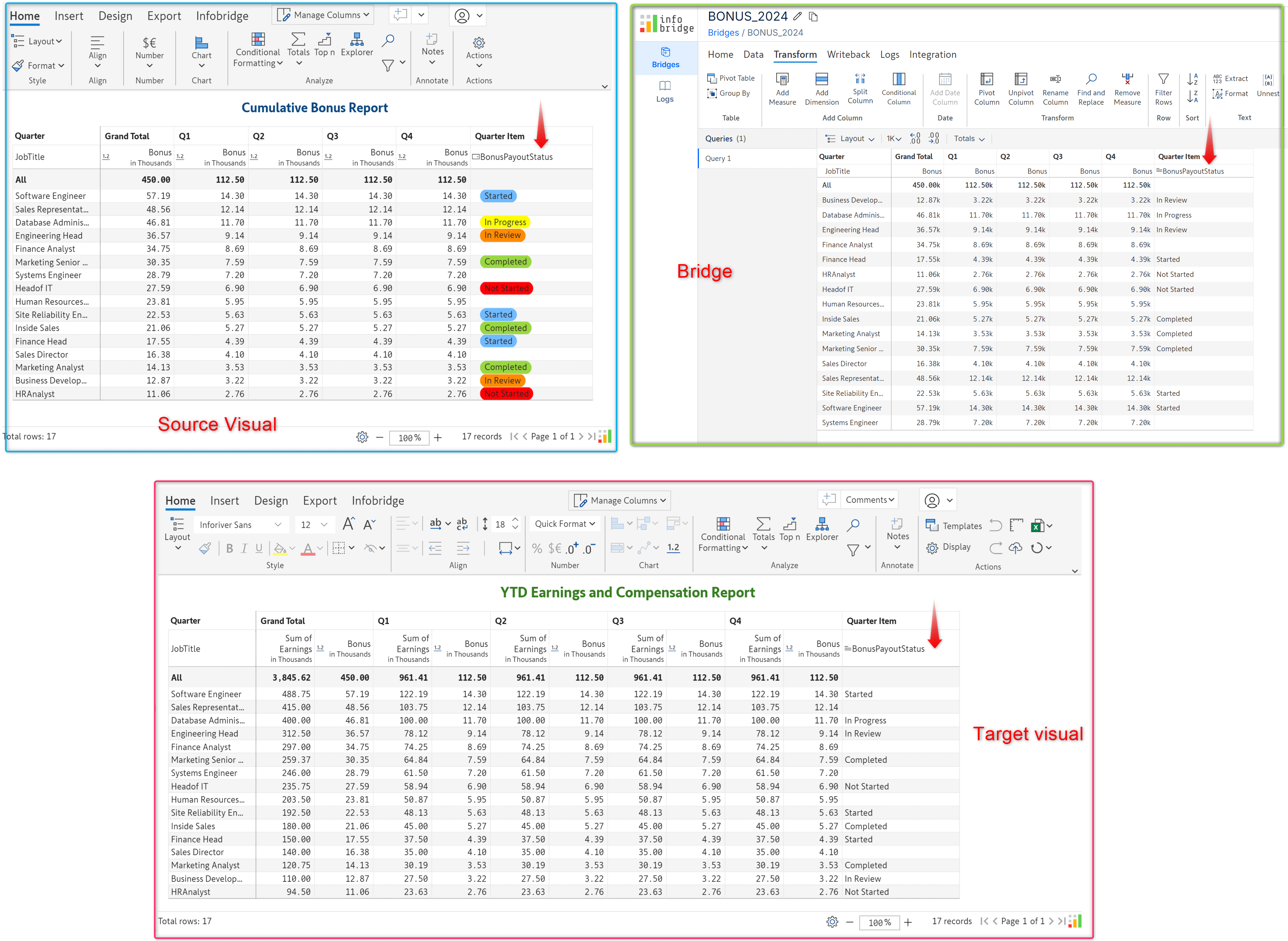 Live stream single and multi-select values 